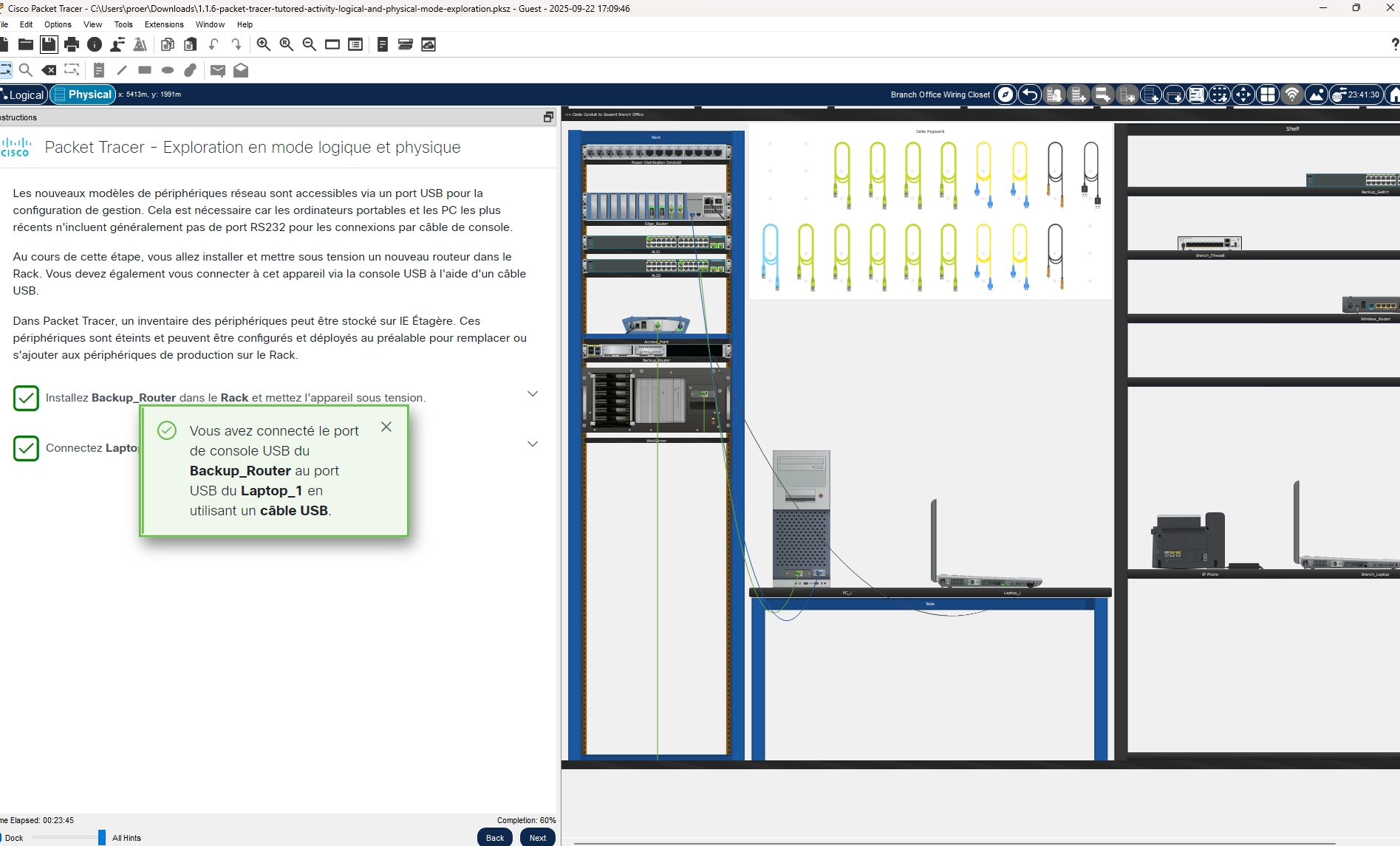 Capture Cisco Packet Tracer : topologie et manipulation guidée d'un equipement réseau.